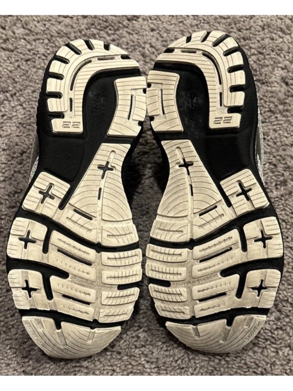 Brooks Adrenaline GTS 22 Running Shoes Womens Size 8.5 Grey Athletic Sneakers - Picture 8 of 8